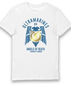 Warhomie Ultramarines Angels of Death Courage And Honour Adults T-Shirt