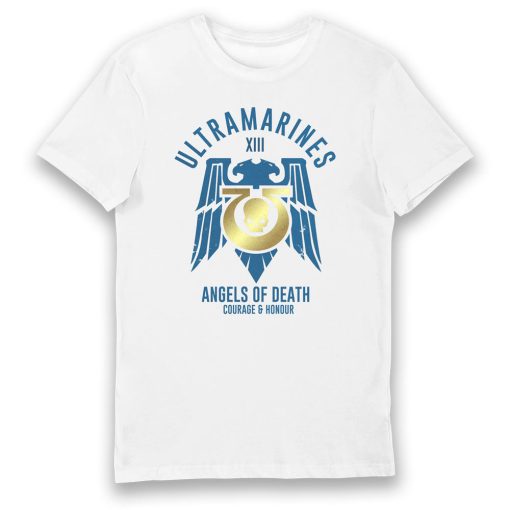 Warhomie Ultramarines Angels of Death Courage And Honour Adults T-Shirt