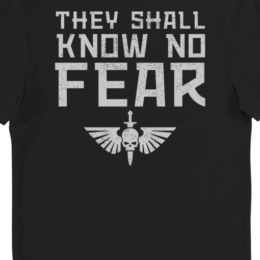 Warhomie Space Marines No Know Fear Adults T-Shirt