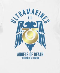 Warhomie Ultramarines Angels of Death Courage And Honour Adults T-Shirt