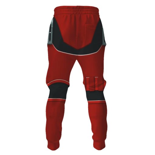 Warhomie Imprerial Crimson Stormtrooper Costume Hoodie Sweatshirt T-Shirt Sweatpants