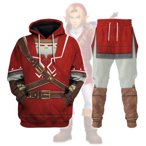 Link Goron Tunic Attire Unisex Hoodie Sweatshirt T-shirt Sweatpants Cosplay