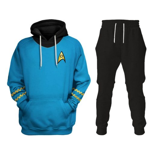 The Original Series Spock Blue T-shirt Hoodie Sweatpants Apparel