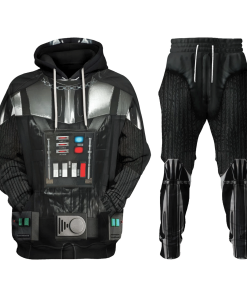 Warhomie Darth Vader Costume Hoodie Sweatshirt T-Shirt Sweatpants