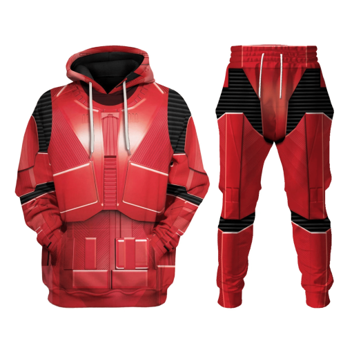 Warhomie Sith Trooper Costume Hoodie Sweatshirt T-Shirt Sweatpants