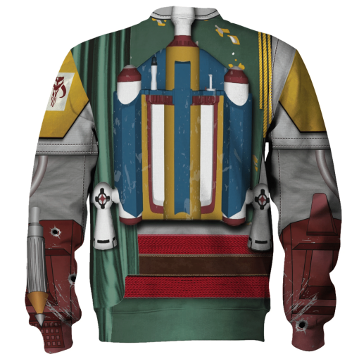 Warhomie Boba Fett Costume Hoodie Sweatshirt T-Shirt Sweatpants