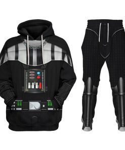 Warhomie Darth Vader Costume Hoodie Sweatshirt T-Shirt Sweatpants