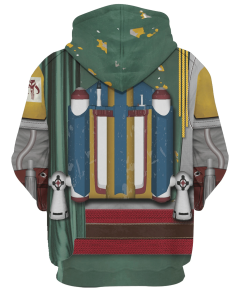 Warhomie Boba Fett Costume Hoodie Sweatshirt T-Shirt Sweatpants