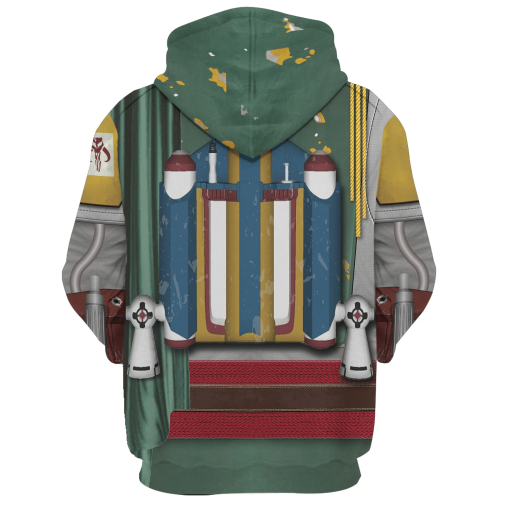 Warhomie Boba Fett Costume Hoodie Sweatshirt T-Shirt Sweatpants