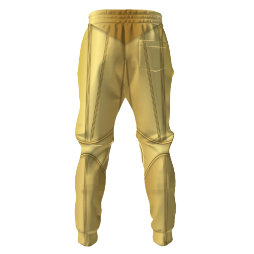 Warhomie C-3PO Costume Hoodie Sweatshirt T-Shirt Sweatpants