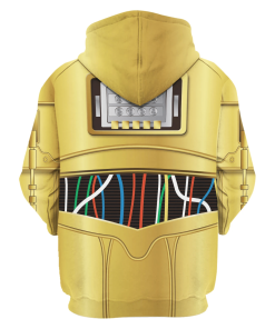 Warhomie C-3PO Costume Hoodie Sweatshirt T-Shirt Sweatpants