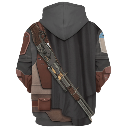 Warhomie Mandalorian Costume Hoodie Sweatshirt T-Shirt Sweatpants