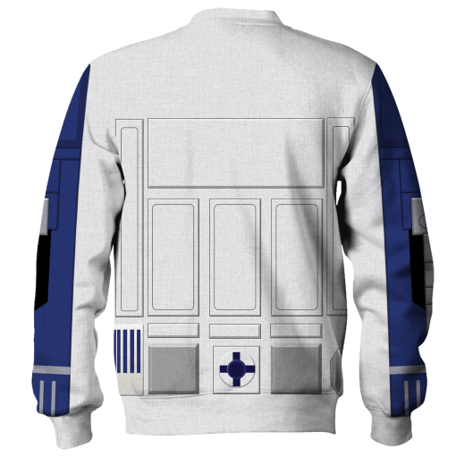 Warhomie R2 D2 Robot Costume Hoodie Sweatshirt T-Shirt Sweatpants