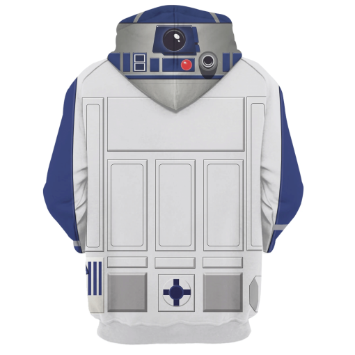 Warhomie R2 D2 Robot Costume Hoodie Sweatshirt T-Shirt Sweatpants