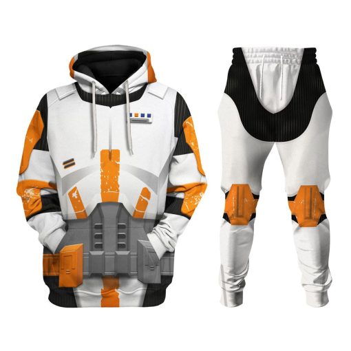 Warhomie Commander Cody Costume Hoodie Sweatshirt T-Shirt Sweatpants