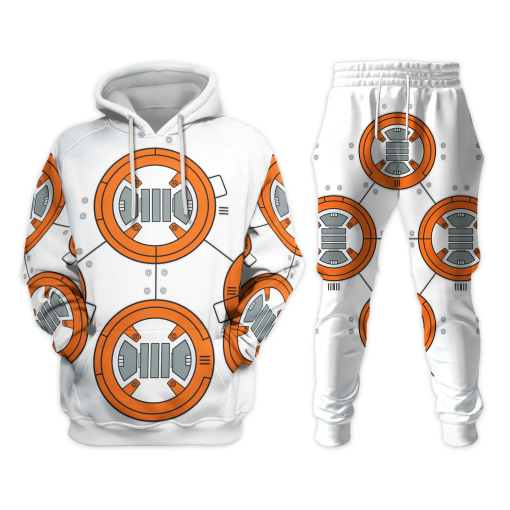 Warhomie BB 8 Robot Costume Hoodie Sweatshirt T-Shirt Sweatpants