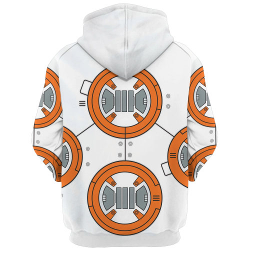 Warhomie BB 8 Robot Costume Hoodie Sweatshirt T-Shirt Sweatpants