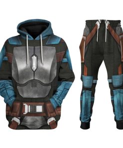 Warhomie Bo-Katan Costume Hoodie Sweatshirt T-Shirt Sweatpants