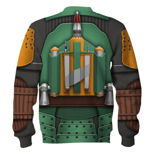 Warhomie The Book of Boba Fett Samurai Costume Hoodie Sweatshirt T-Shirt Sweatpants