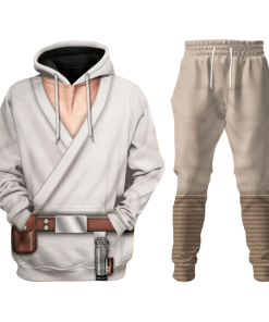 Warhomie Jedi Luke SW Costume Hoodie Sweatshirt T-Shirt Sweatpants