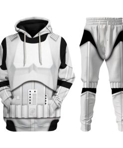 Warhomie Stormtrooper 2 Costume Hoodie Sweatshirt T-Shirt Sweatpants