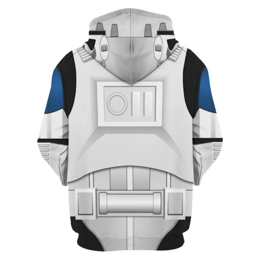 Warhomie 501st Clone Trooper Costume Hoodie Sweatshirt T-Shirt Sweatpants