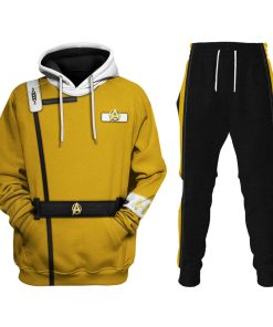 Wrath Of Khan Kirk Spock Starfleet Yellow T-shirt Hoodie Sweatpants Apparel