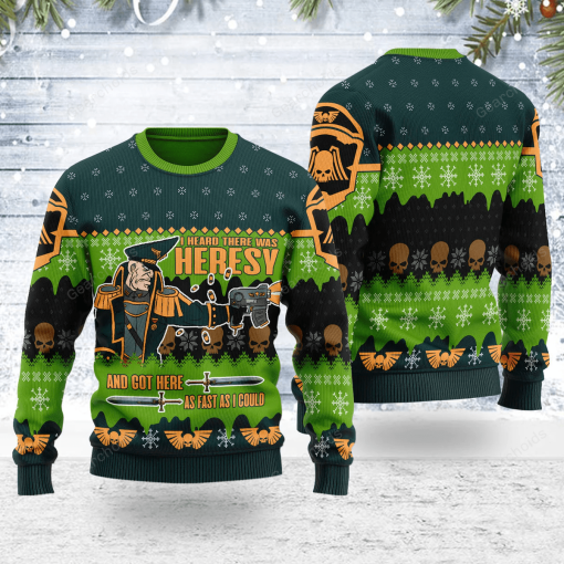 Warhomie Colonel Commissar Ibram Gaunt Iconic Christmas Sweater