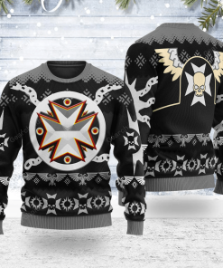 Warhomie Black Templars Iconic Christmas Sweater