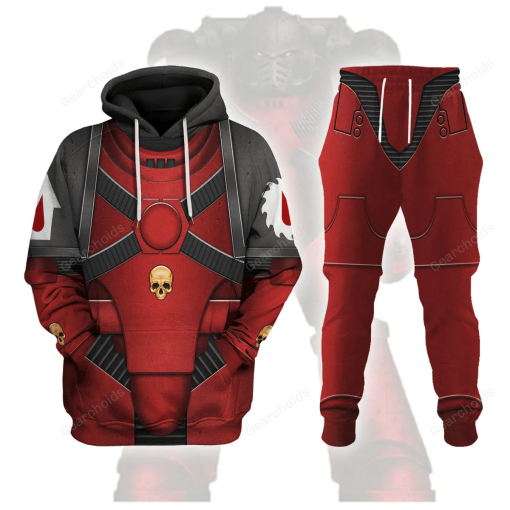 Pre-Heresy Flesh Tearers in Mark IV Maximus Power Armor T-shirt Hoodie Sweatpants Cosplay