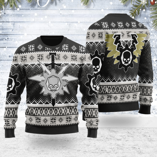 Warhomie Chaos Knights House Vextrix Iconic Christmas Sweater