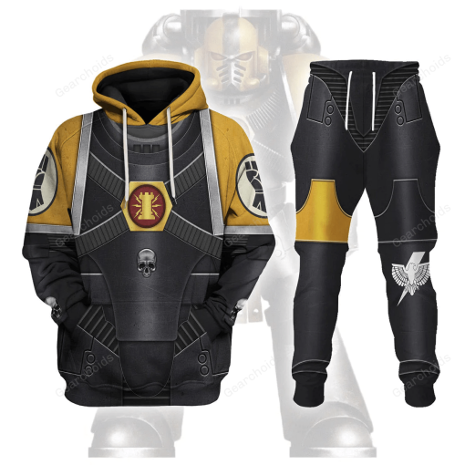 Pre-Heresy Imperial Fists in Mark IV Maximus Power Armor T-shirt Hoodie Sweatpants Cosplay