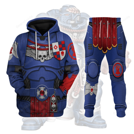 Crimson Fists Captain T-shirt Hoodie Sweatpants Cosplay