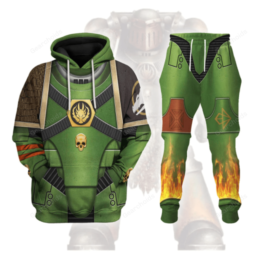 Pre-Heresy Salamanders in Mark IV Maximus Power Armor T-shirt Hoodie Sweatpants Cosplay