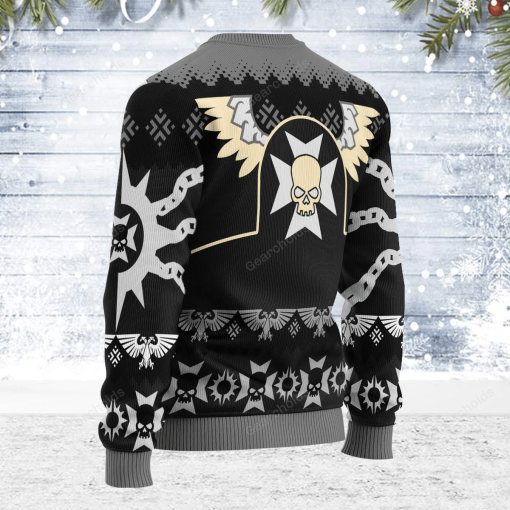 Warhomie Black Templars Iconic Christmas Sweater