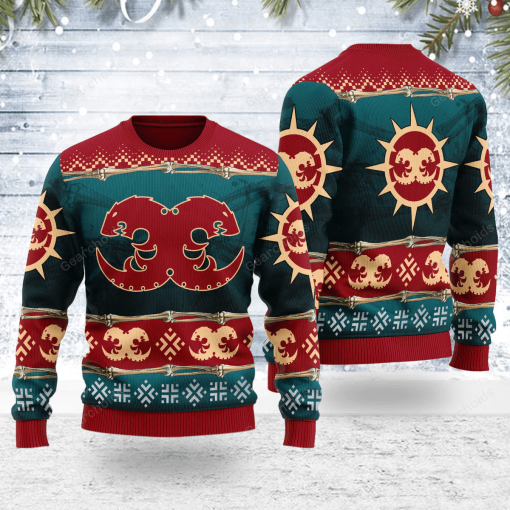 Warhomie Hive Fleet Behemoth Iconic Christmas Sweater