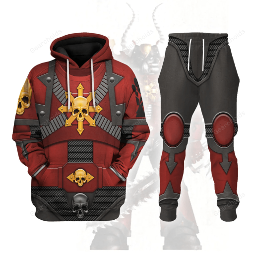 Red Corsairs Warband Colour Scheme T-shirt Hoodie Sweatpants Cosplay