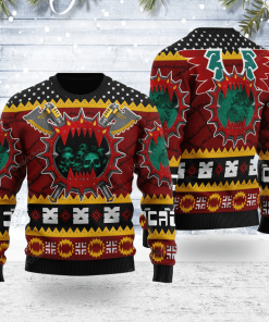 Warhomie Chaos Space Marine World Eaters Iconic Christmas Sweater