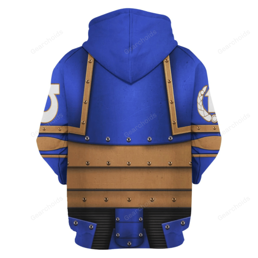 Pre-Heresy Ultramarines Legion in Mark II Crusade T-shirt Hoodie Sweatpants Cosplay