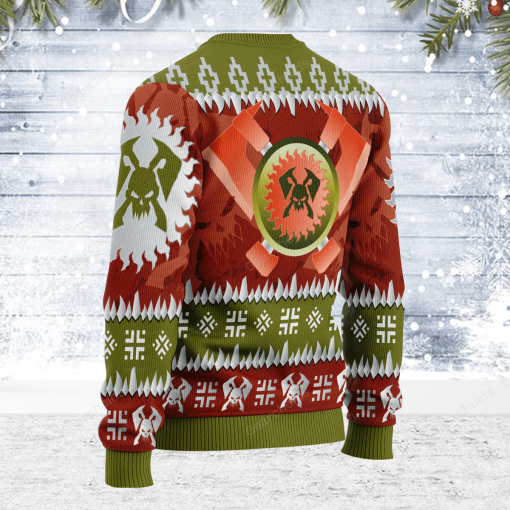 Warhomie Blood Axe Orks Iconic Christmas Sweater