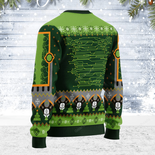 Warhomie Nefarious Necron Iconic Christmas Sweater