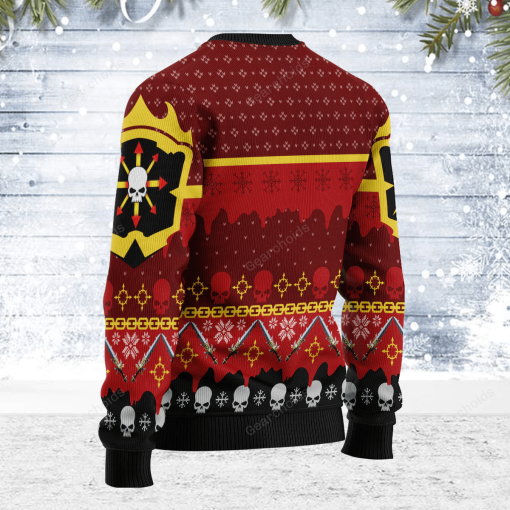 Warhomie Chaos Reigns Khorne Iconic Christmas Sweater