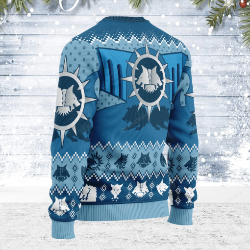 Warhomie Space Wolves Iconic Christmas Sweater