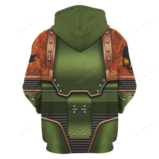 Salamanders in Mark III Power Armor T-shirt Hoodie Sweatpants Cosplay