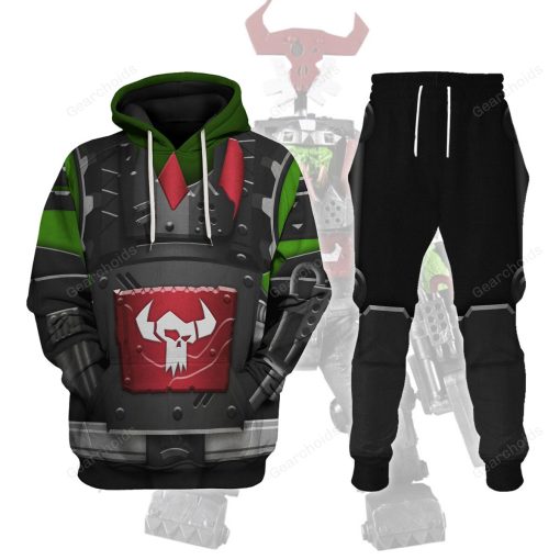 Ork Meganob with Shoota Mega Action T-shirt Hoodie Sweatpants Cosplay