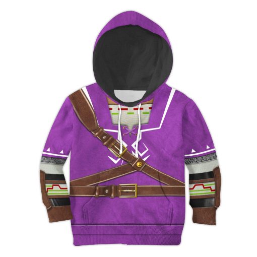 Link Zora Tunic Purple Costume Kid Tops Hoodie Sweatshirt T-Shirt