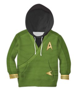 Captain Pike Green Costume Cosplay Kid Hoodie Sweatshirt T-Shirt