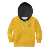 The Original Series Yellow Uniform Costume Cosplay Kid Hoodie Sweatshirt T-Shirt