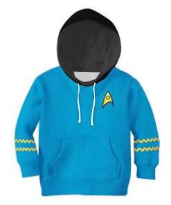 The Original Series Blue Uniform Costume Cosplay Kid Hoodie Sweatshirt T-Shirt