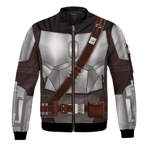 Beskar Version Of Madalorian Cosplay Bomber Jacket